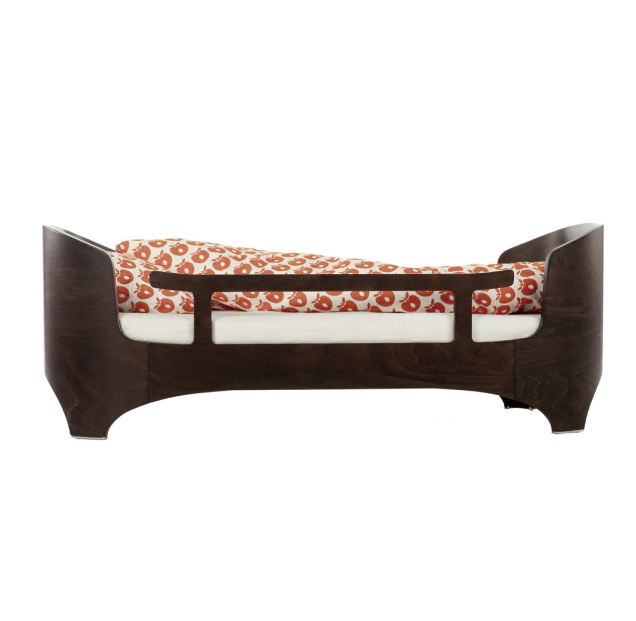 Lit junior Leander avec barrière de sécurité - Noyer